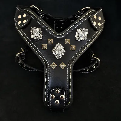 Bestia Custom Dog Gear - Le harnais Aztec noir Bestia Custom Dog Gear - Le harnais Aztec noir