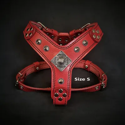 Bestia Custom Dog Gear - Le harnais Eros Rouge