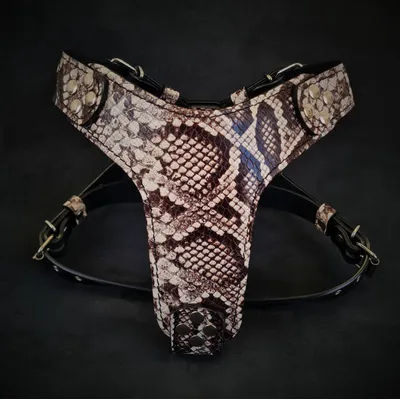 Bestia Custom Dog Gear - Harnais Noir Rock Python