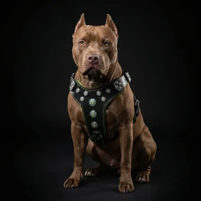 Bijou harness Black & Green for big dogs Bijou harness Black & Green for big dogs
