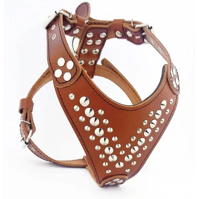 Bestia Custom Dog Gear - Harnais Star Marron