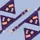 Motif Bandana chat Merry Blue - Laiton doré
