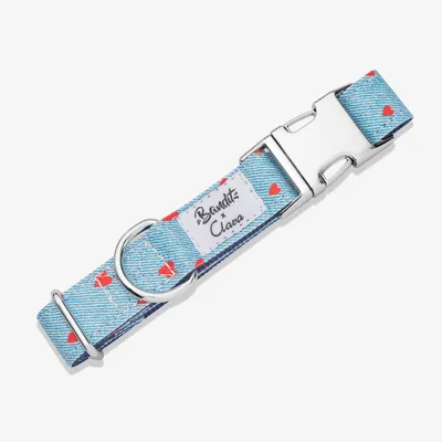 French Bandit - Collier pour chien en denim French Bandit - Collier pour chien en denim
