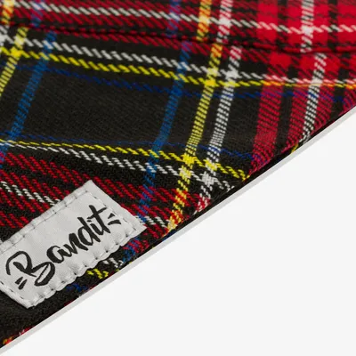 French Bandit - Bandana pour chien tartan