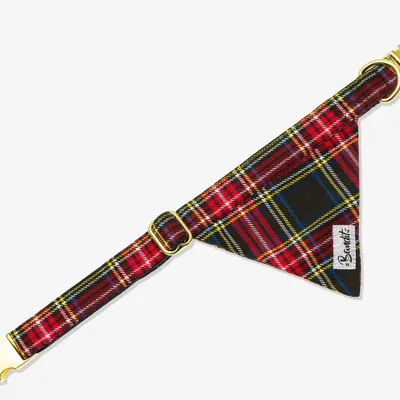French Bandit - Bandana pour chien tartan