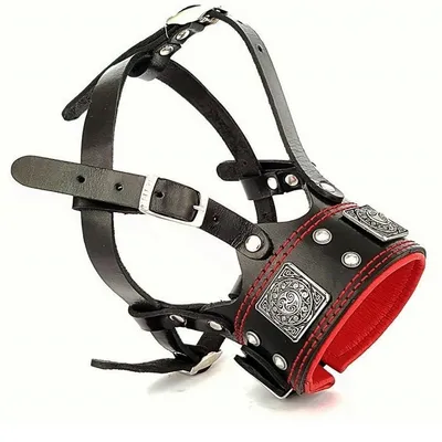 Bestia Custom Dog Gear - Muselière Eros Noir et Rouge Bestia Custom Dog Gear - Muselière Eros Noir et Rouge