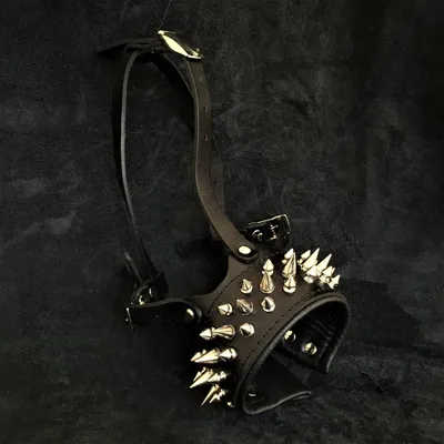 Bestia Custom Dog Gear - Muselière Danger Noir & Noir Bestia Custom Dog Gear - Muselière Danger Noir & Noir