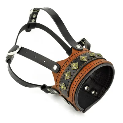 Bestia Custom Dog Gear - Muselière en cuir Balteus Marron Bestia Custom Dog Gear - Muselière en cuir Balteus Marron