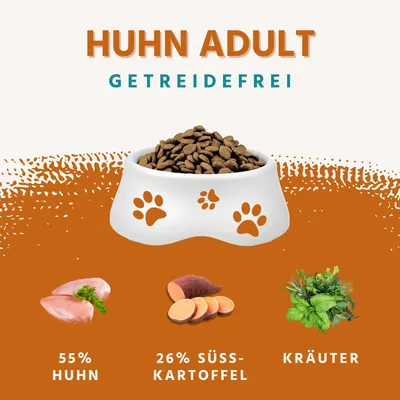 Wildfang Adult Trockenfutter mit Huhn & Kräuter - getreidefrei Wildfang Adult Trockenfutter mit Huhn & Kräuter - getreidefrei