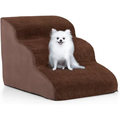 Giantex Escalier pour Chien Chat à 3 Marches, en Éponge Haute Densité