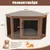 GIANTEX Möbelstil Hundebox Mit Tür Kissen Für Kleine Hunde Wohnung