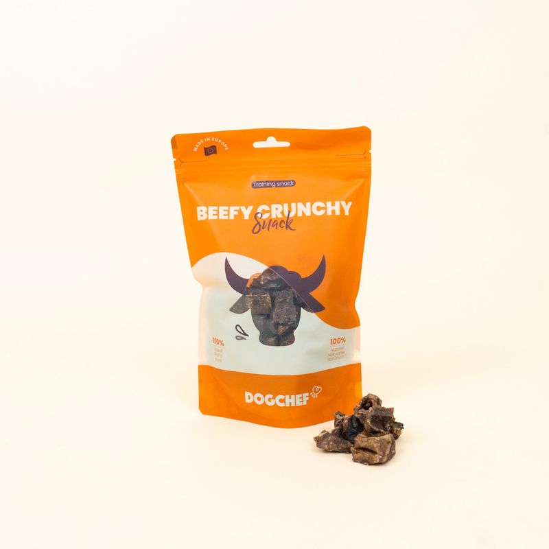 Dog Chef Beefy Crunchy Friandises pour Chien au Bœuf 100% Naturelles
