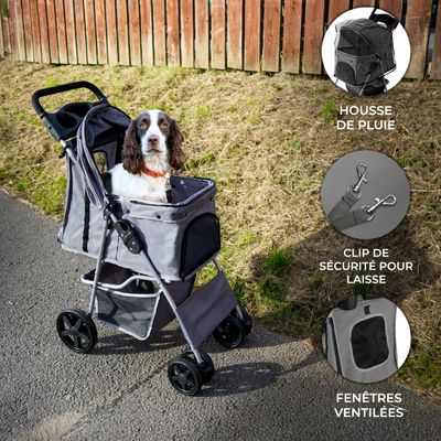 Monster Shop Poussette pour Animal de Compagnie