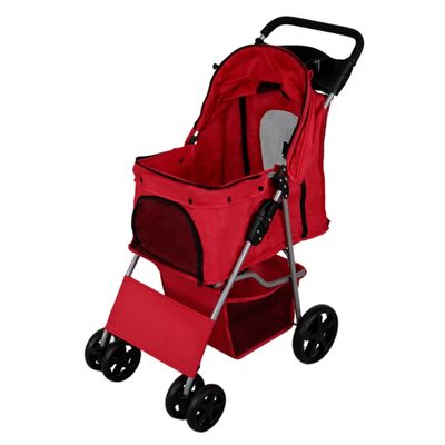 Monstershop Poussette pour Animal de Compagnie – Tartan Bleu
