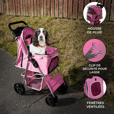 Monster Shop Poussette pour Animal de Compagnie
