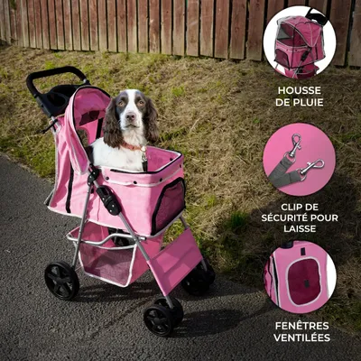 Monster Shop Poussette pour Animal de Compagnie