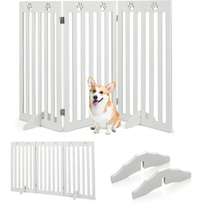 GIANTEX Barrière de Protection Pliable pour Chien - Grille de Sécurité