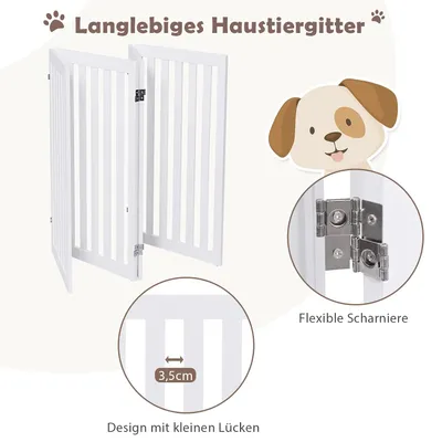 GIANTEX Faltbares Treppenschutzgitter 89cm Hoch Freistehend Für Zuhause GIANTEX Faltbares Treppenschutzgitter 89cm Hoch Freistehend Für Zuhause