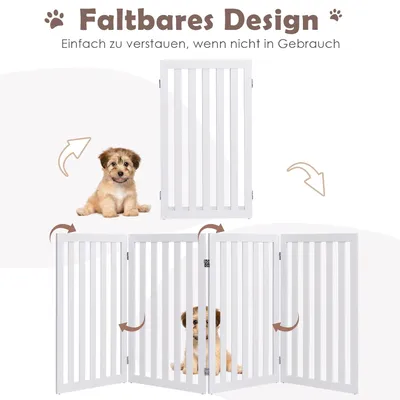 GIANTEX Faltbares Treppenschutzgitter 89cm Hoch Freistehend Für Zuhause GIANTEX Faltbares Treppenschutzgitter 89cm Hoch Freistehend Für Zuhause