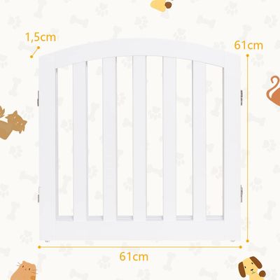GIANTEX Barriere Modulable pour Animaux Domestiques - Haut Arqué, Pliable