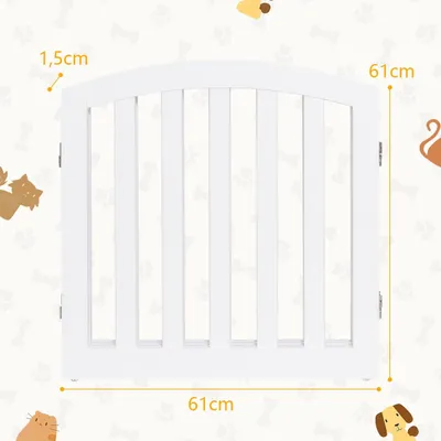 GIANTEX Barriere Modulable pour Animaux Domestiques - Haut Arqué, Pliable
