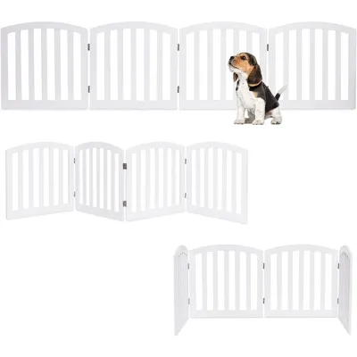 GIANTEX Barriere Modulable pour Animaux Domestiques - Haut Arqué, Pliable GIANTEX Barriere Modulable pour Animaux Domestiques - Haut Arqué, Pliable