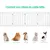 GIANTEX Barrière de Protection pour Chien Pliable - Pivotante à 360 °