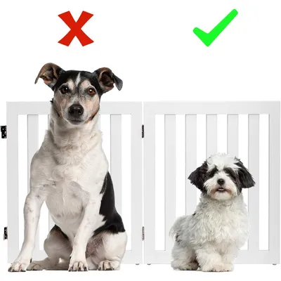 GIANTEX Barrière de Sécurité Pliable en MDF - pour Animaux Chiens Chats