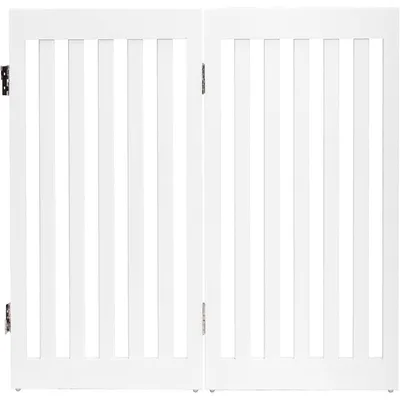 GIANTEX Barrière de Sécurité Pliable en MDF - pour Animaux Chiens Chats GIANTEX Barrière de Sécurité Pliable en MDF - pour Animaux Chiens Chats