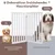 GIANTEX Faltbares Treppenschutzgitter 89cm Hoch Freistehend Für Zuhause GIANTEX Faltbares Treppenschutzgitter 89cm Hoch Freistehend Für Zuhause