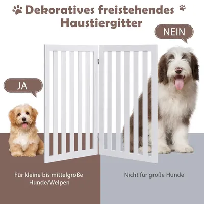 GIANTEX Faltbares Treppenschutzgitter 89cm Hoch Freistehend Für Zuhause GIANTEX Faltbares Treppenschutzgitter 89cm Hoch Freistehend Für Zuhause