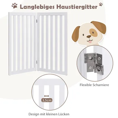 GIANTEX Faltbares Treppenschutzgitter 89cm Hoch Freistehend Für Zuhause GIANTEX Faltbares Treppenschutzgitter 89cm Hoch Freistehend Für Zuhause