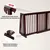 GIANTEX 3-Teiliges Kieferholz Absperrgitter 203x56cm Braun Für Kinder Tiere