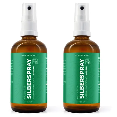 SILBERKRAFT Spray d'argent colloïdal pour animaux de compagnie