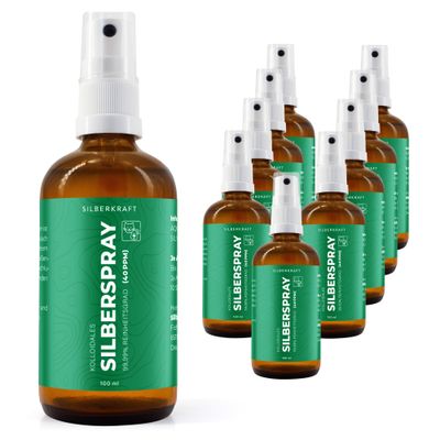 SILBERKRAFT Spray d'argent colloïdal pour animaux de compagnie