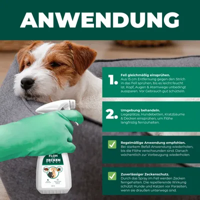 SILBERKRAFT Spray anti-puces et tiques pour chiens et chats SILBERKRAFT Spray anti-puces et tiques pour chiens et chats