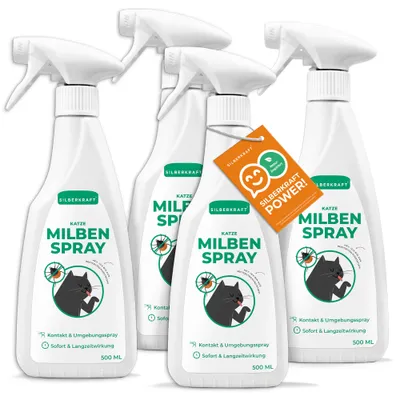 SILBERKRAFT Spray anti-acariens pour chats SILBERKRAFT Spray anti-acariens pour chats