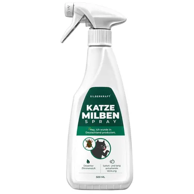 SILBERKRAFT Spray anti-acariens pour chats