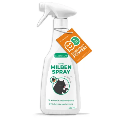 SILBERKRAFT Spray anti-acariens pour chats