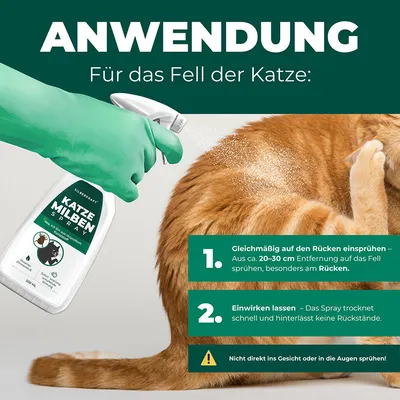 SILBERKRAFT Spray anti-acariens pour chats