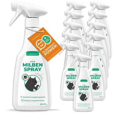 SILBERKRAFT Spray anti-acariens pour chats