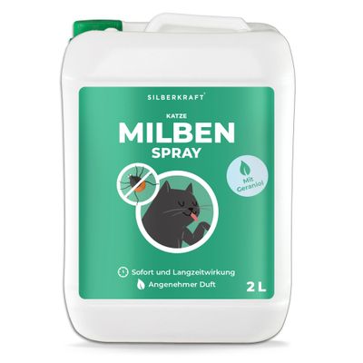 SILBERKRAFT Spray anti-acariens pour chats