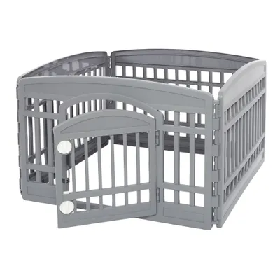 Iris Ohyama, Parc pour Chien intérieur, léger, modulable, plastique