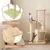 Giantex Arbre à Chat 112cm en Bois avec Poteau à Griffer en Sisal