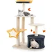 GIANTEX Mond-Stern Katzenbaum Mit Sisalpfosten Plattform Und Katzenhöhle