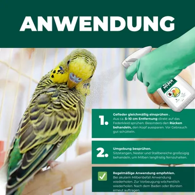 SILBERKRAFT Spray anti-acariens pour oiseaux