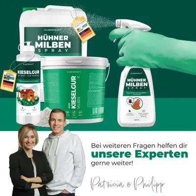 Silberkraft Milbenspray für Hühner – Abwehrspray (Repellent)