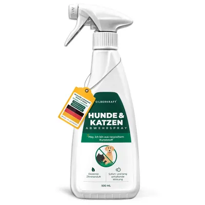 SILBERKRAFT Spray répulsif pour chiens et chats