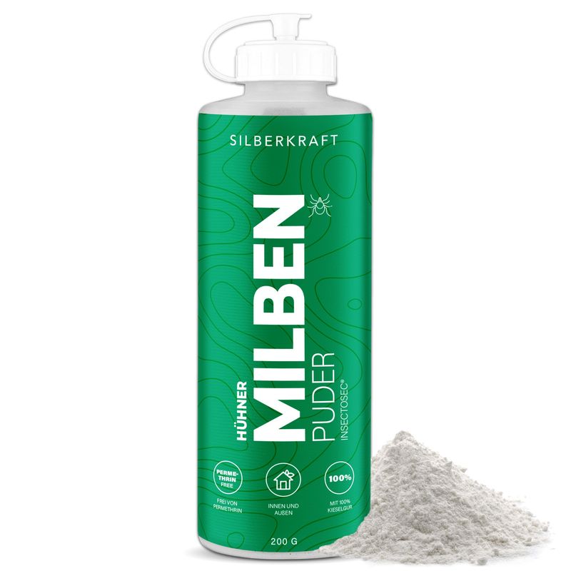 SILBERKRAFT Poudre anti-acariens pour poules