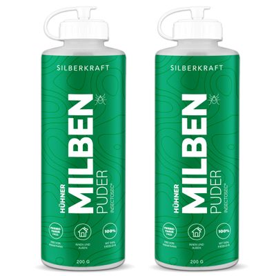 SILBERKRAFT Poudre anti-acariens pour poules